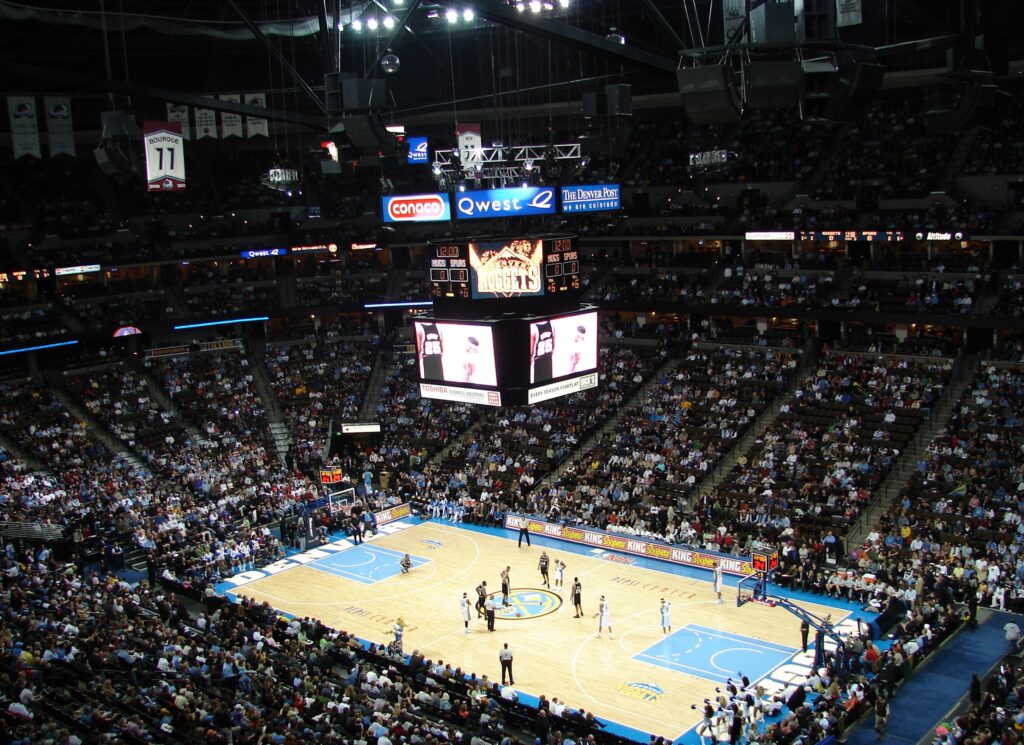 Denver Nuggets basketball game at the then-Pepsi Center on January 3, 2008