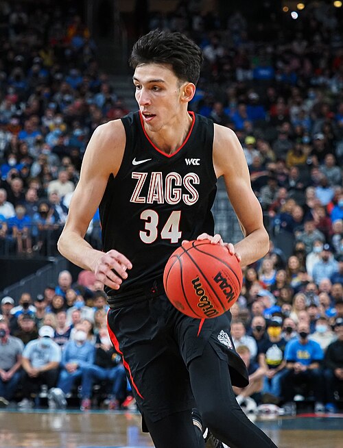 Chet Holmgren in a 2021 Gonzaga file photo.