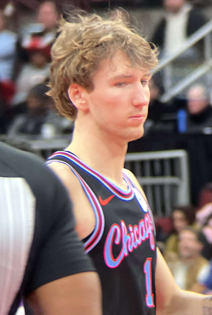 Matas Buzelis of the Chicago Bulls during a January 2026 game