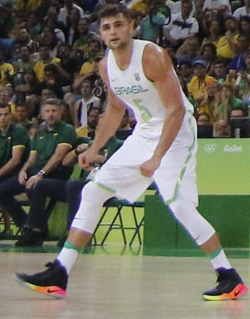 Raul Neto playing for Brazil at the 2016 Olympics, archival photo