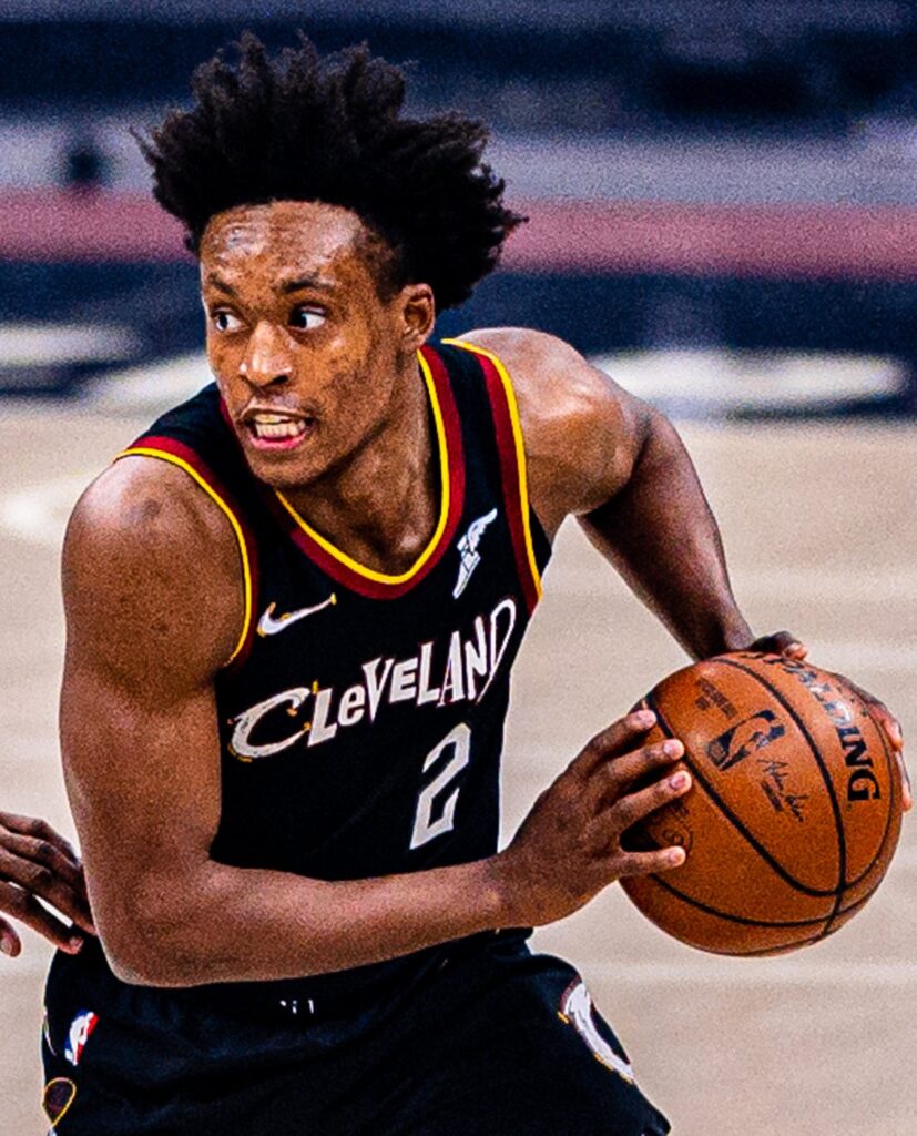 Collin Sexton during his Cleveland Cavaliers years in a May 2021 file photo