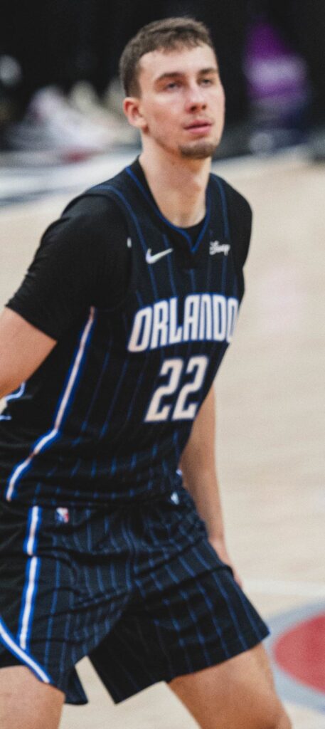 Franz Wagner with the Orlando Magic in a January 2022 file photo