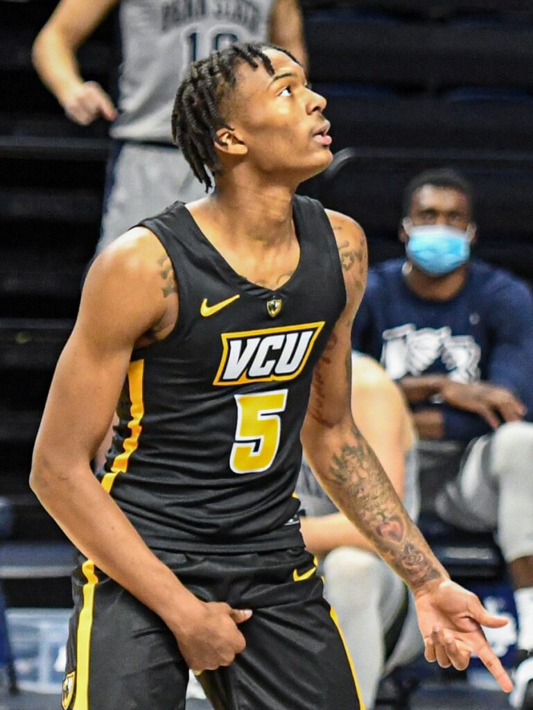 Bones Hyland in a VCU jersey in December 2020, file photo