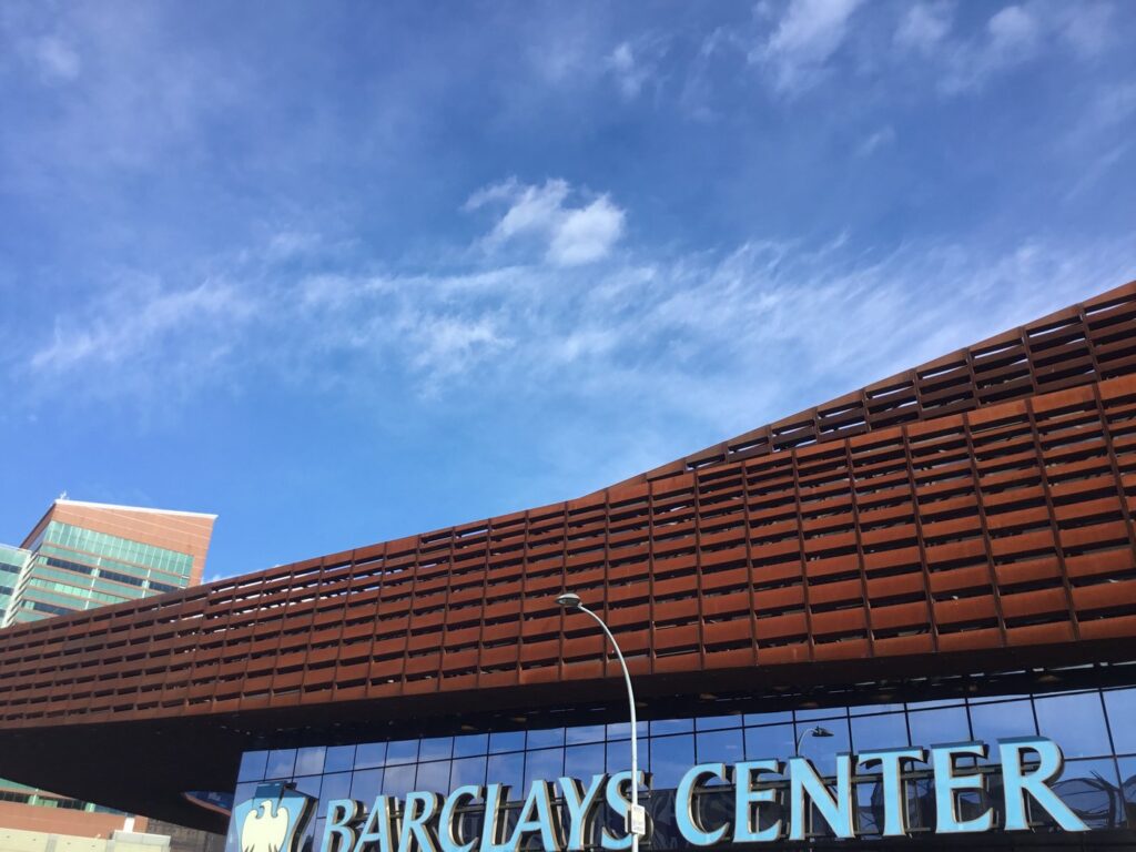 Exterior of Barclays Center in Brooklyn