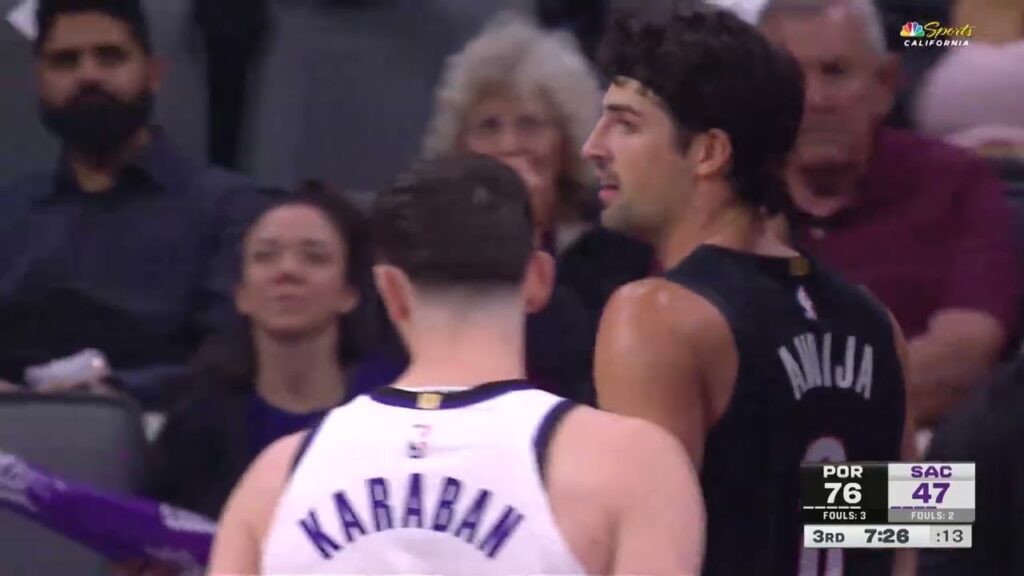 Portland Trail Blazers forward Deni Avdija during the preseason game at Sacramento