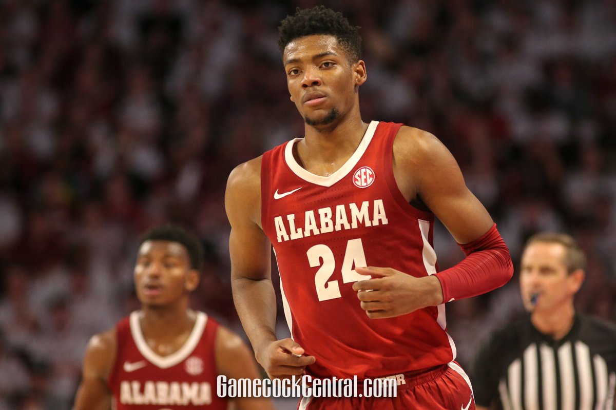 Brandon Miller in an Alabama uniform during a college game, February 2023