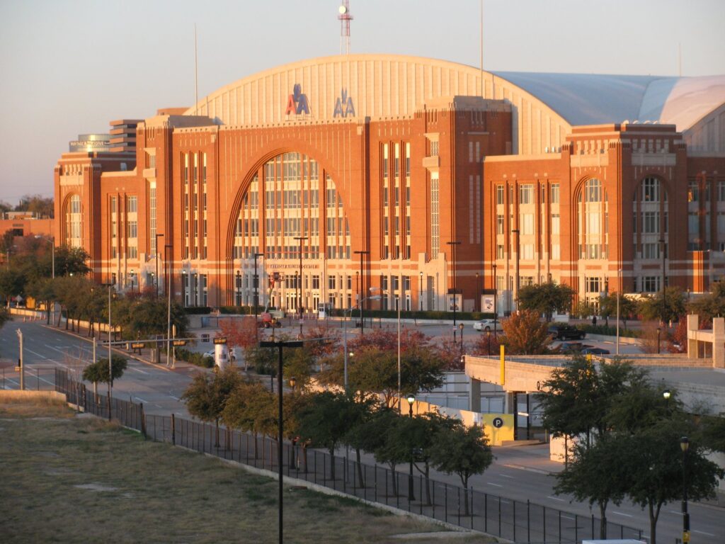 American Airlines Center in Dallas, home of the Mavericks