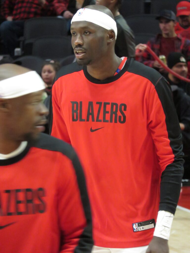 Duop Reath warms up before a preseason game