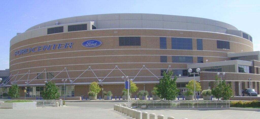 The Ford Center in Oklahoma City, home of the Thunder, photographed in October 2008