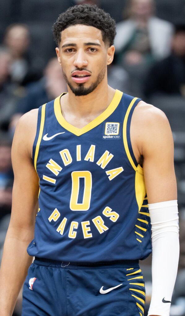 Tyrese Haliburton in an Indiana Pacers uniform