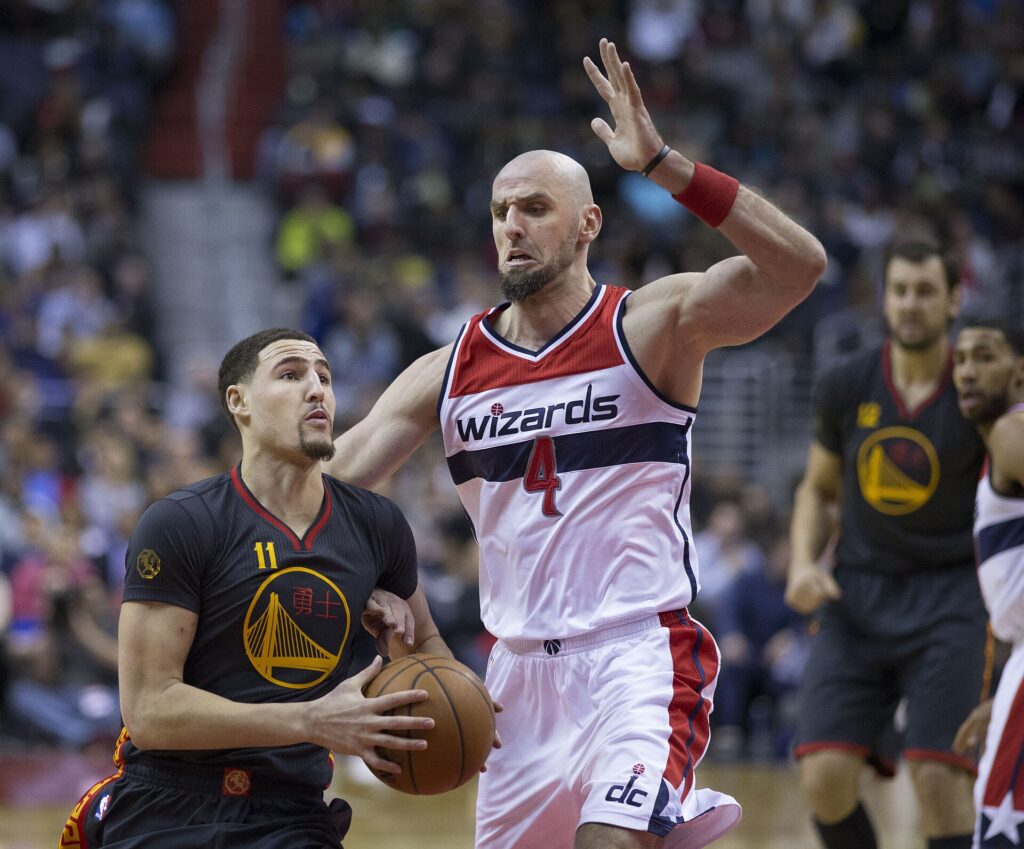 Klay Thompson in a 2015 file photo.