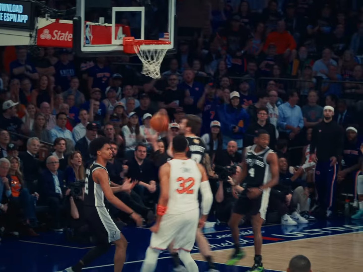 The Knicks at Madison Square Garden during Game 3 of the 2026 NBA Finals