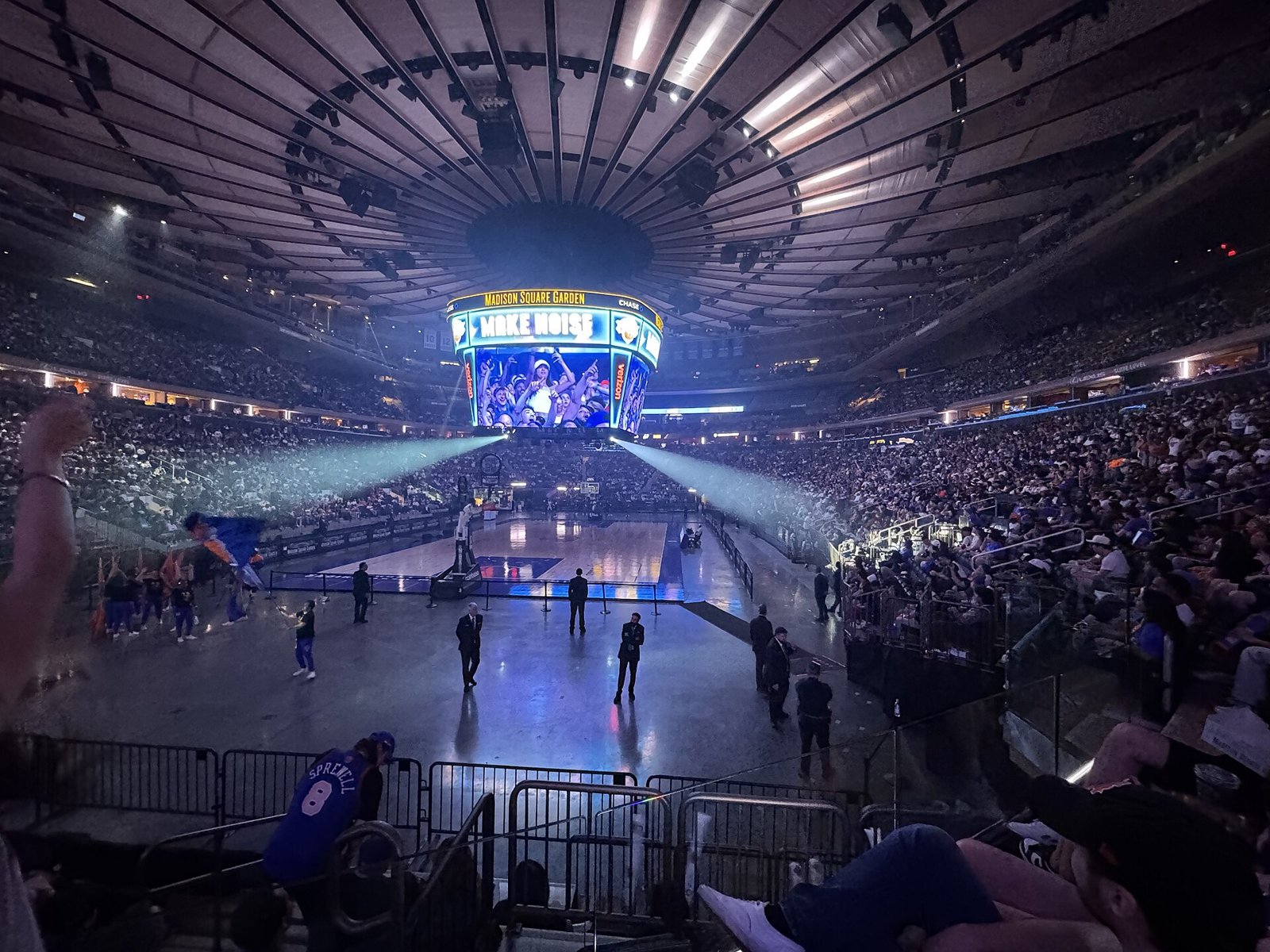 Fans fill Madison Square Garden for a Knicks Finals watch party