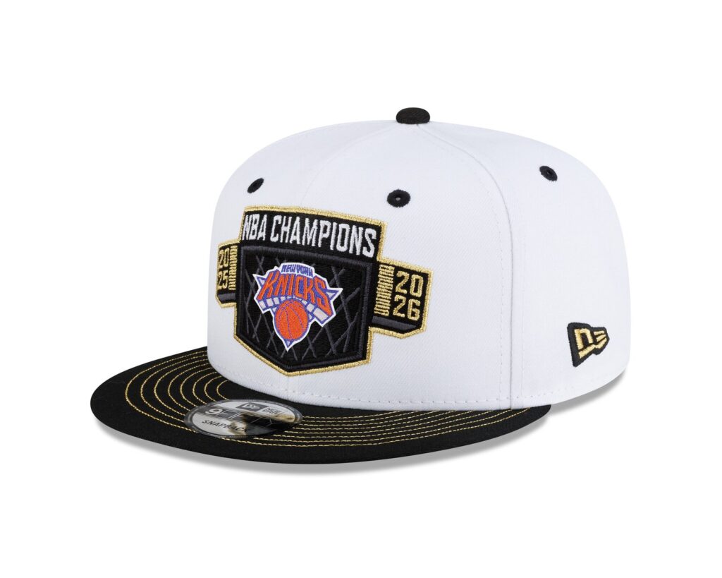 New Era 2026 Champions Locker Room 9FIFTY snapback for the New York Knicks