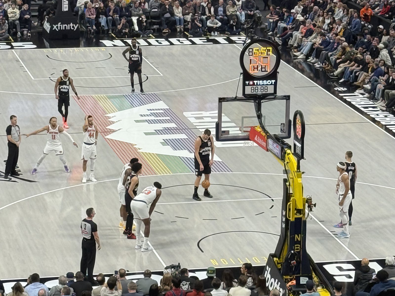 Nikola Jokic at the free-throw line