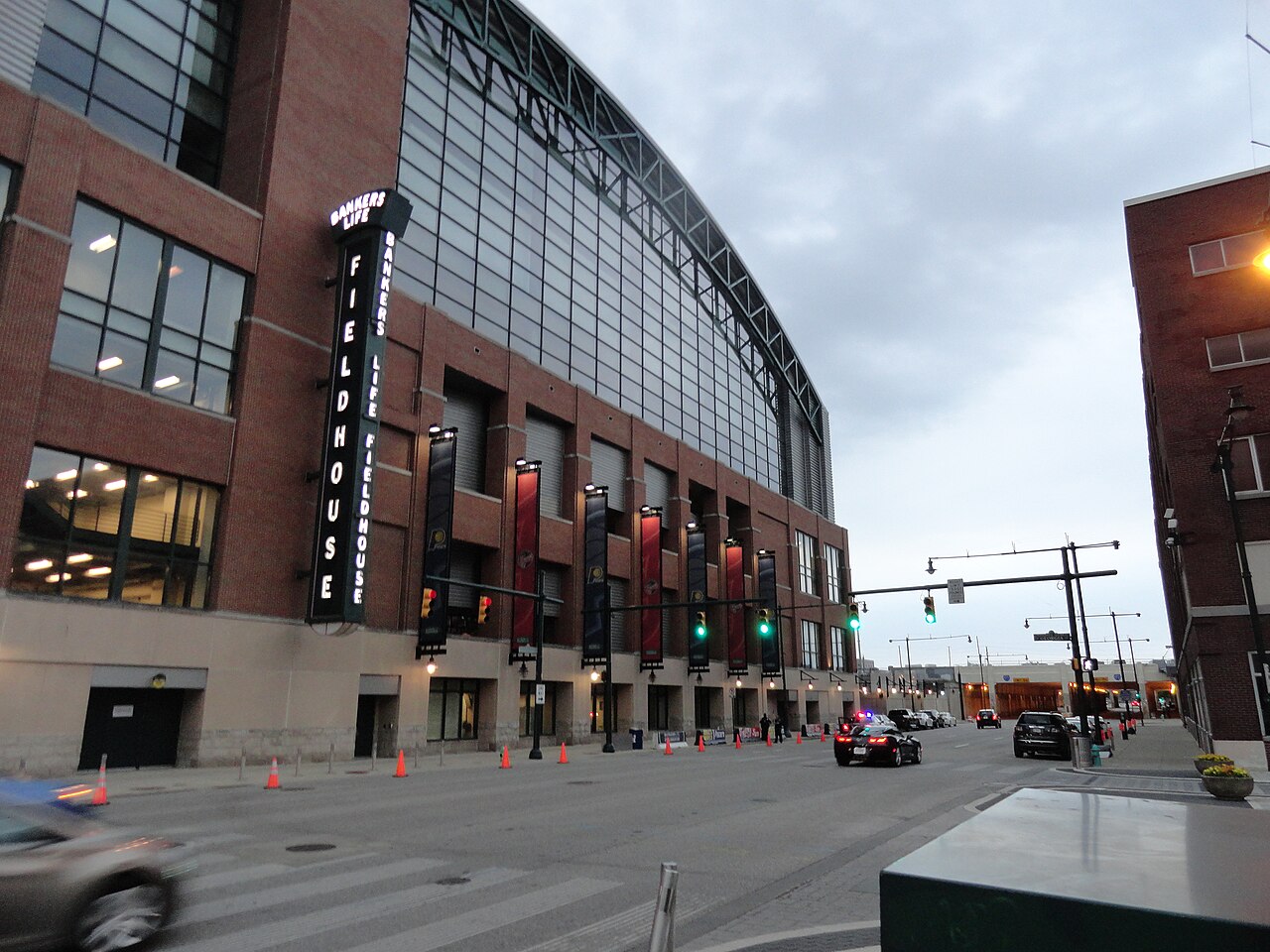 The Pacers' arena in Indianapolis