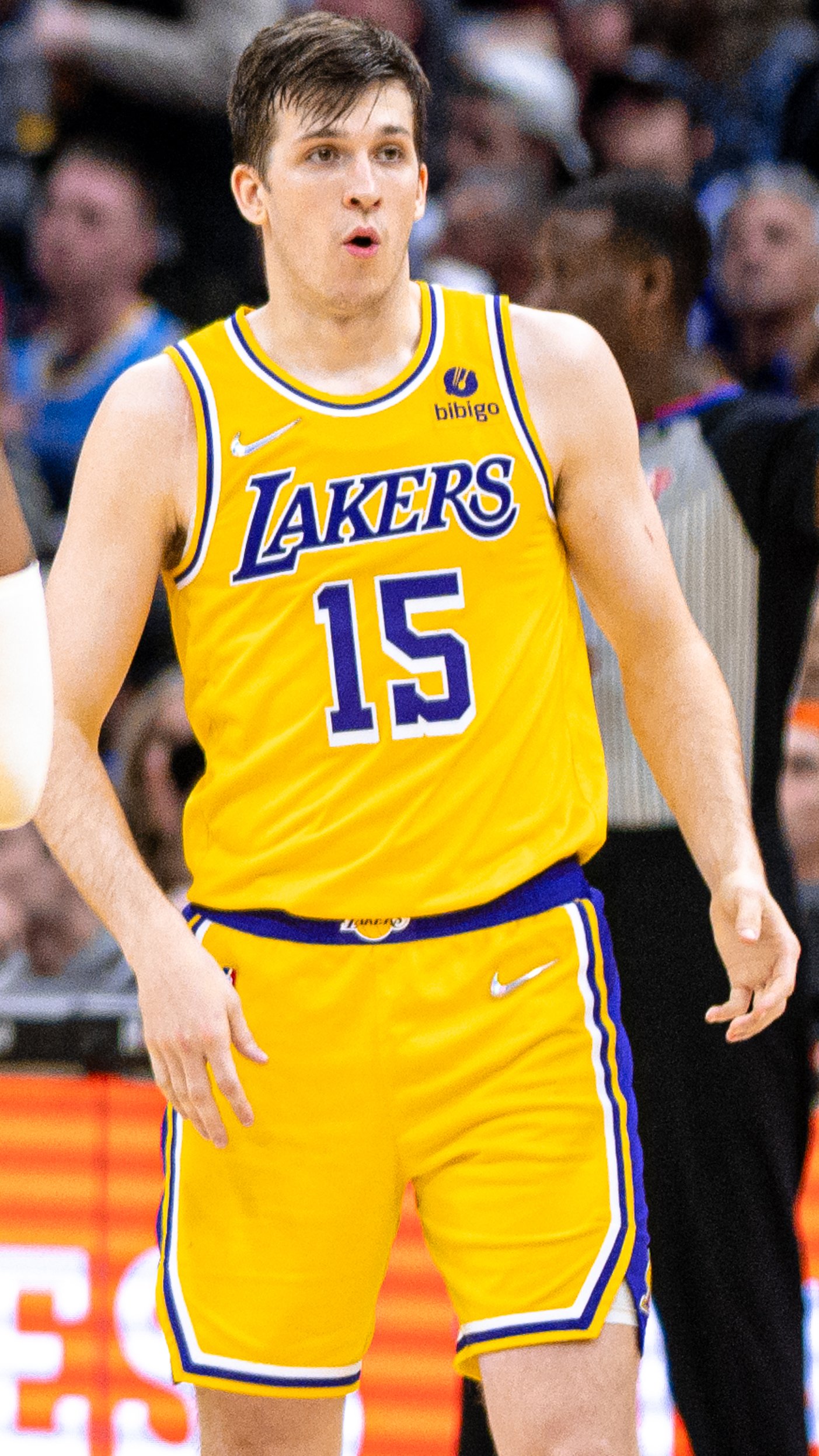 Austin Reaves with the Lakers