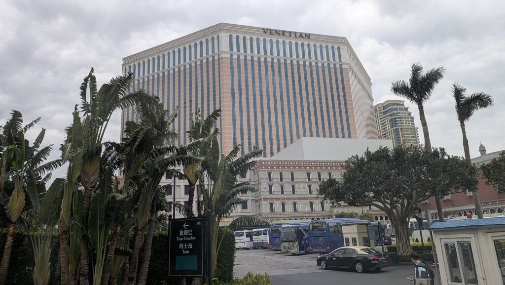 The Venetian Macao resort tower on Cotai, home of the arena that hosted the 2026 NBA China Games