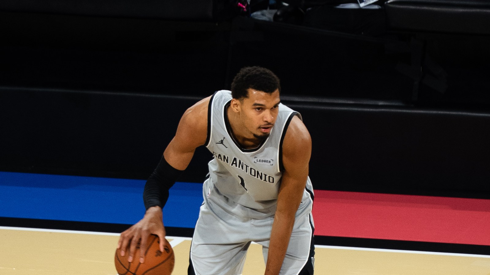 Victor Wembanyama of the San Antonio Spurs at the 2025 NBA Cup